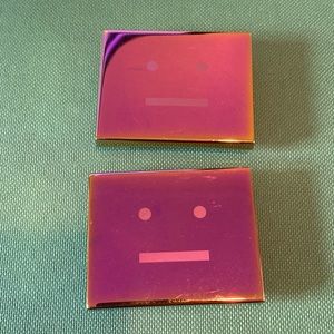 Acne Studios metal face shoe charms (pair)